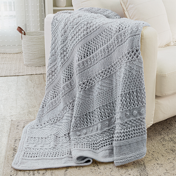 Annie's Knit Striped Afghan Club: Knit a Beautiful Afghan