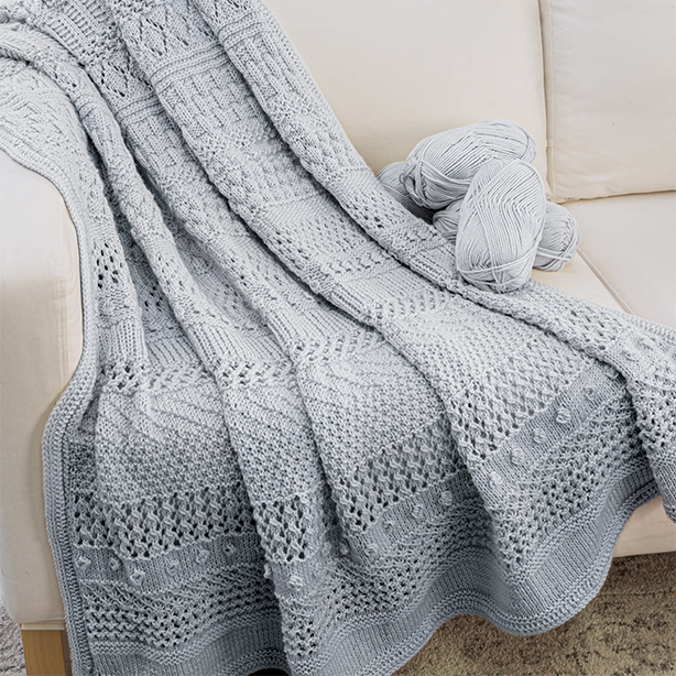 Annie's Knit Striped Afghan Club: Knit a Beautiful Afghan